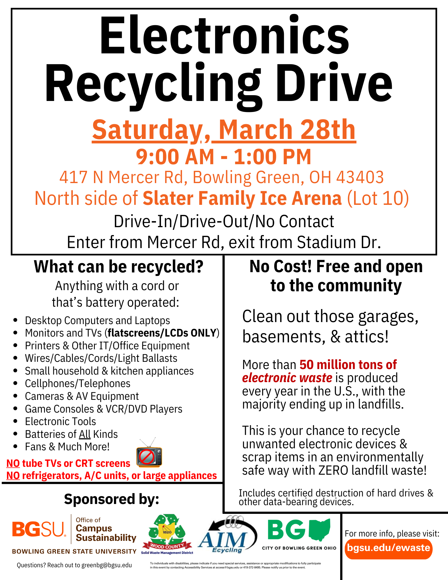 March 2026 E-Waste Recycling Drive